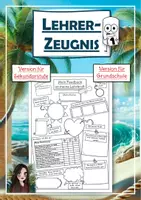 Vorschau - Arbeitsblätter - Mein Lehrerzeugnis / Feedback an meine Lehrkraft - Deckblatt