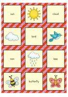 Προεπισκόπηση - Φύλλα εργασίας - Spring Matching Pairs Game (Αγγλικά) - Σελίδα 1