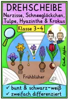 Vorschau - Mal- und Bastelvorlagen - Frühblüher Klasse 3-4 DREHSCHEIBE basteln - Deckblatt