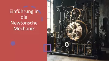 Vorschau - Präsentationen/Tafelbilder - Die drei Newtonschen Axiome - Präsentation - Deckblatt