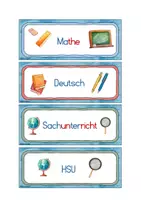 Vorschau - Anderer Materialtyp - Tagestransparenz mit Grundschrift & Fibelschrift - Silbenfarbige Karten für Morgenkreis oder Visualisierungswand - Seite 3