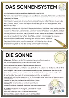Vorschau - Stationenlernen - Wissenskartei & Steckbrief Sonnensystem - Seite 1