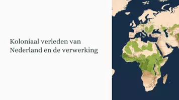Vorschau - Fördermaterial/Inklusion - Präsentation: Koloniaal verleden van Nederland en de verwerking - als PDF und PowerPoint-Datei - Deckblatt