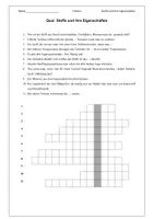 Vorschau - Arbeitsblätter - Quiz zu Stoffe und ihre Eigenschaften - Chemie - Seite 1