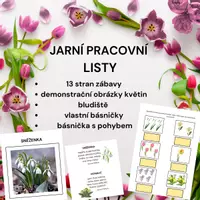 Náhled - Jarní květiny - pracovní listy - krycí list
