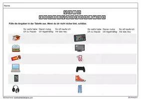 Vorschau - Arbeitsblätter - Unser Konsum - Unterrichtseinheit - Seite 3