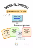 Vista previa - Juegos / Gamificación - FONEMAS /M/, /T/, /P/, /S/ - Rodea el intruso - Portada