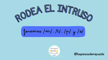 Vista previa - Juegos / Gamificación - FONEMAS /M/, /T/, /P/, /S/ - Rodea el intruso - página 1