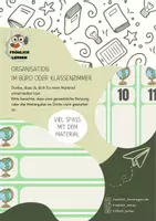 Vorschau - Anderer Materialtyp - Büroorganisation Ordner - Geografie/Sachkunde - Deckblatt