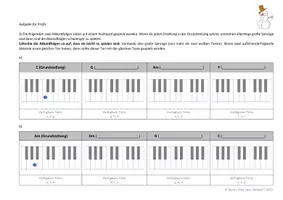 Vorschau - Arbeitsblätter - Umkehrungen von Dreiklängen - Übungen / Musizieren mit Dreiklängen - Seite 2