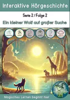Vorschau - Audio-Dateien - Kleiner Wolf auf großer Suche – Eine interaktive Hörgeschichte - Deckblatt