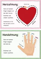 Vorschau - Bildkarten - Einfache Atemübungen für Kinder - Seite 2