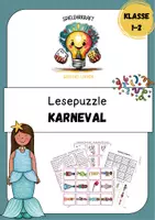 Vorschau - Spiele - Sinnentnehmendes Lesespiel "Lesepuzzle -Karneval“ - Deckblatt