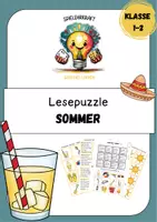 Vorschau - Spiele - Sinnentnehmendes Lesespiel "Lesepuzzle - Sommer" - Deckblatt