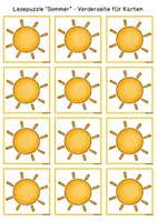 Vorschau - Spiele - Sinnentnehmendes Lesespiel "Lesepuzzle - Sommer" - Seite 3