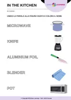 anteprima - Esercizi - Oggetti in Cucina - Kitchen tools / Inglese Beginner - Pagina 3