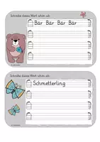 Vorschau - Fördermaterial/Inklusion - Abschreibkartei für den Frühling - Seite 2