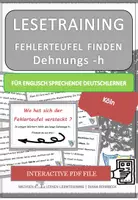 Vorschau - Fördermaterial/Inklusion - DaF / DaZ Englisch: Köln Spezial: Fehlerteufel Lesekarten Dehnungs-h - Deckblatt