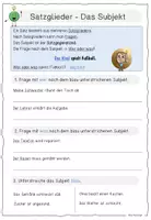 Vorschau - Arbeitsblätter - Satzglieder WERKSTATT / Deutsch - Seite 1