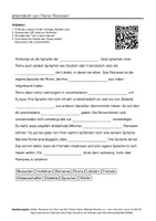 Vorschau - Arbeitsblätter - Arbeitsblätter zum Thema "Romanes" (Lückentext, Hörverstehen) + Lösung & MP3 - Deckblatt