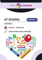 anteprima - Esercizi - Cosa trovo a Scuola? PARTE 1 - At School / Inglese Beginner - Pagina di copertina