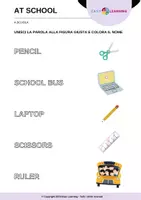 anteprima - Esercizi - Cosa trovo a Scuola? PARTE 1 - At School / Inglese Beginner - Pagina 2
