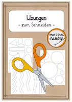 Vorschau - Mal- und Bastelvorlagen - Übungen zum genauen Ausschneiden - Deckblatt