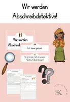 Vorschau - Arbeitsblätter - Wir werden Abschreibdetektive - Deckblatt