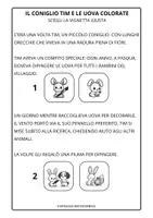 anteprima - Esercizi - COMPRENSIONE ORALE ASCOLTA LA STORIA SCEGLI LA VIGNETTA - Pagina 1