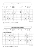 Vorschau - Arbeitsblätter - Hefteintrag: Mathe in Klasse 2 (Multiplikation/Kleines Ein-mal-eins) - Seite 1