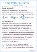Vorschau - Spiele - Leiterspiel mit Würfel (Winter) - Sport Grundschule - Seite 1