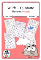 Vorschau - Arbeitsblätter - Würfel Quadrate Wortarten - Piraten - Deckblatt