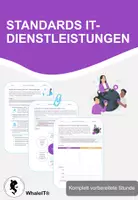 Vorschau - Arbeitsblätter - Standards IT-Dienstleistungen: Komplett vorbereitete Stunde - Deckblatt
