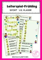 Vorschau - Arbeitsblätter - Leiterspiel mit Würfel (Frühling) - Sport Grundschule - Deckblatt