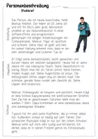 Vorschau - Arbeitsblätter - Personenbeschreibung – Musteraufsätze mit echten Fotos & Steckbriefen - Seite 3