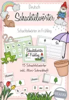 Vorschau - Spiele - Schachtelwörter - Frühling inkl. Schreibheft - Deckblatt
