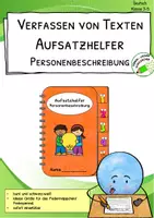 Vorschau - Stationenlernen - Materialpaket "Aufsatzhelfer" - Wortfelder, Satzanfänge, Gefühle, Adjektive für Personenbeschreibungen - Seite 1