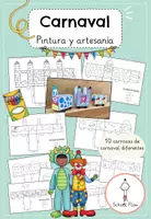 Vista previa - Manualidades / Dibujos para colorear - Carnaval, Dibujos para colorear | Proyecto Artístico - Portada