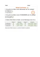 Vorschau - Arbeitsblätter - Winkel bestimmen mit Lösungen - Seite 2