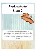Vorschau - Arbeitsblätter - gemischte Abschreibkarteien ab Klasse 2 - Seite 1