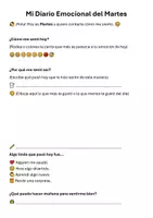 Vista previa - Hojas de trabajo - Diario Emocional: Conoce y Expresa tus Sentimientos - página 2