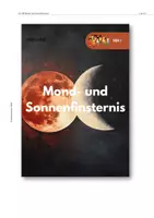 Vorschau - Arbeitsblätter - Partiellen oder ringförmigen Sonnenfinsternis - SEK I - Seite 1