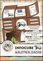 Vorschau - Arbeitsblätter - Infocube: Tiere des Waldes - Dachs | Waldtiere - Deckblatt