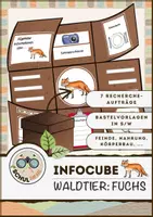 Vorschau - Arbeitsblätter - Infocube: Tiere des Waldes - Fuchs | Waldtiere - Deckblatt