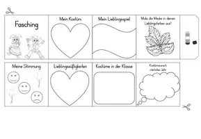 Vorschau - Arbeitsblätter - Karneval & Fasching – Reflexions-Leporello - Seite 3