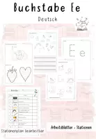 Vorschau - Arbeitsblätter - Materialpaket Buchstaben (wachsend) - Seite 1