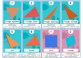 Aperçu - Jeux - Bataille des 6 familles géométriques - Page de couverture