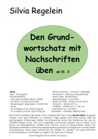 Vorschau - Arbeitsblätter - Den Grundwortschatz mit Nachschriften üben - ab Kl. 2 - Deckblatt