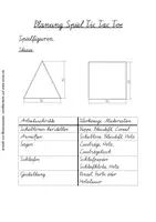 Vorschau - Arbeitsblätter - Tic Tac Toe Spiel mit Laubsäge herstellen - Planung SAS - Seite 1