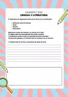 Vista previa - Hojas de trabajo - 1 ESO LENGUA EXAMEN semantica, t. descriptivos y g. lirico - página 2